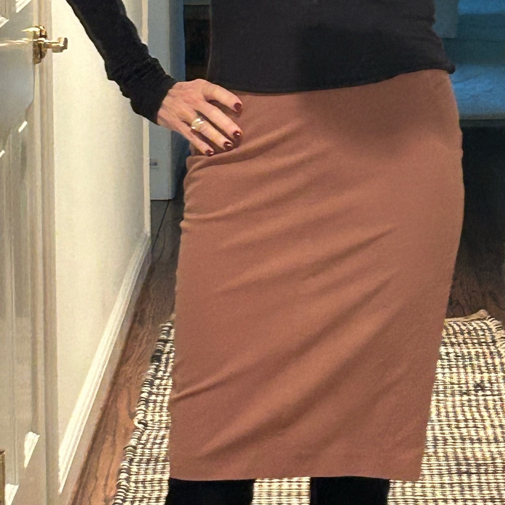 Brunello Cucinelli Tan Pencil Skirt
